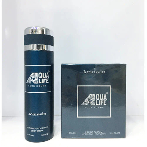 ادکلن AQUA LIFE JOHNWIN جانوین به همراه اسپری بلند