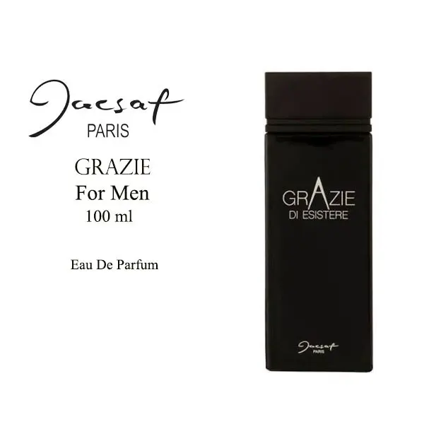 ادکلن GRAZIE DI ESISTERE JACSAF ادکلن گرازیه ژک ساف با رایحه خنک و ارسال رایگان