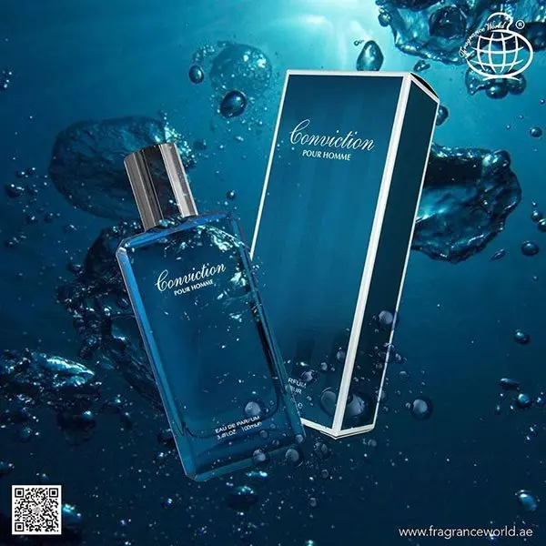 ادکلن CONVICTION POUR HOMME FRAGRANCE WORLD ادکلن دیویدوف کول واتر فرگرانس