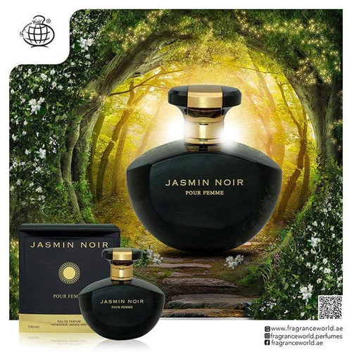 ادکلن JASMINE NOIRE FRAGRANCE WORLD ادکلن جاسمین نویر فرگرانس وورد